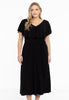 Dress Frilled V-neck DOLCE - black 