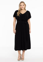 Dress Frilled V-neck DOLCE - black - #2