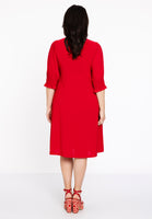 Dress buttoned DOLCE - red - #3