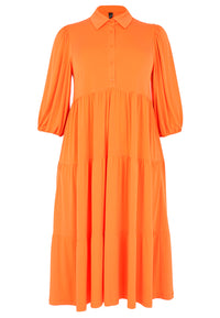 Dress puff sleeve DOLCE - orange - #4