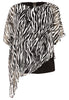 Tunic voile ZEBRA - black - #4