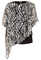 Tunic voile ZEBRA - black - #4