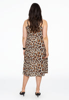 Spaghetti dress LEOPARD - light brown - #3