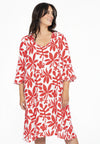 Robe a-ligne anna - Rouge