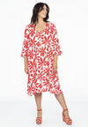Robe a-ligne anna - Rouge