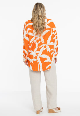 Blouse oversized PALM TREE - orange  - #3