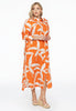 Blouse long PALM TREE - orange  - #2