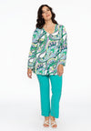 Tunic V-neck flare BARI - white
