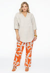 Trousers PALM TREE - orange 