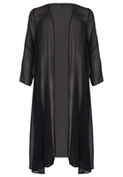 Cardigan long voile - black  - #4