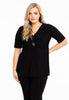 Tunic flare twisted DOLCE - black 