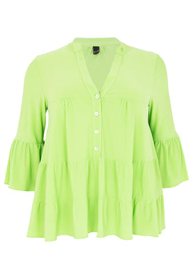 Tunic frilled DOLCE - bright green - #3