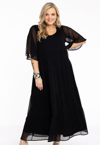 Dress long VOILE - black - #1