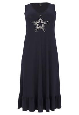 Dress A-line Star DOLCE - blue - #1