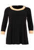 Tunic Flare Contrast Lines DOLCE - black  - #4