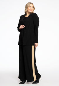Trousers Wide Contrast lines DOLCE - black - #1