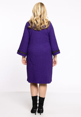 Dress Frontpocket BOUCLE - purple  - #3