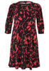 Dress wide A-line SIENNA - black  - #4