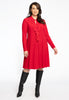 Dress A-line Double Volant DOLCE - red  - #2