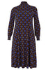 Dress Smocked High Neck MEANDER - brown - #4