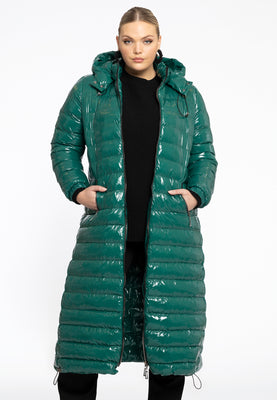 Puff Coat Hooded - green  - #1