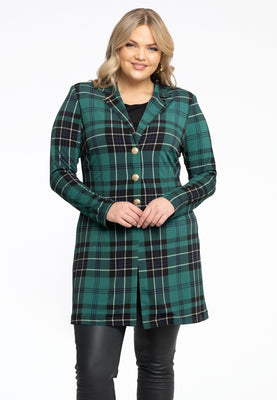 Blazer long TARTAN - green  - #1