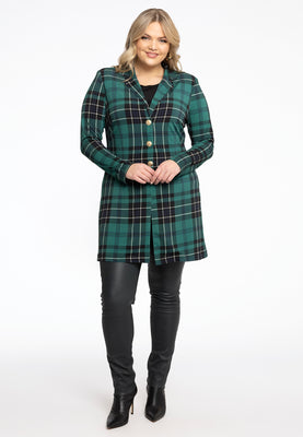 Blazer long TARTAN - green  - #2