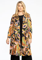 Cardigan pleated PAISLEY - black  - #1