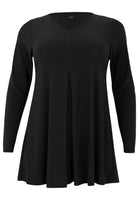 Tunic V-neck pleat DOLCE - black - #4