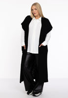 Cardigan sleeveless CABLE - black - #2