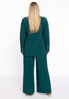 Blouse flare puff sleeve DOLCE - dark green - #3