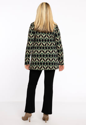 Tunic flare high collar JADE - black  - #3