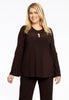 Tunic V-neck opening DOLCE - brown