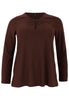 Tunic V-neck opening DOLCE - brown - #4