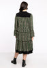 Dress GEOMETRIC - green  - #3