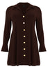 Tunic wide bottom buttoned DOLCE - brown - #4