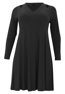 Dress A-line cutouts DOLCE - black  - #4