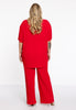 Tunic straight PLISSE - red  - #3