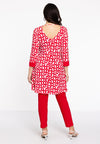 Tunic wide bottom PENELOPE - red - #3