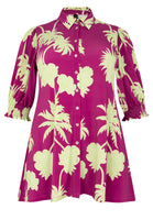 Blouse puff sleeve ARTICHOKE - pink - #4