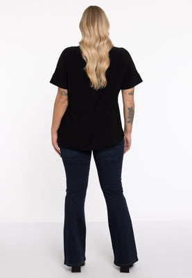 Tunic V-neck DOLCE - black  - #3