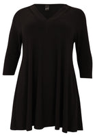 Tunic wide bottom cutout DOLCE - black  - #4