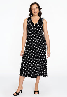 Dress sleeveless DOTS - black  - #2