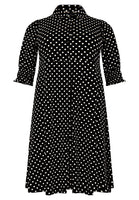 Dress buttoned DOTS - black - #4