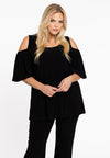 Tunic flare cut out DOLCE - black 