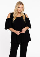 Tunic flare cut out DOLCE - black - #1