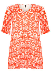 Tunic plisse SWIRL - red - #4