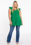 Tunic cap sleeve DOLCE - green