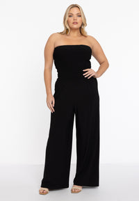 Jumpsuit smocked strapless DOLCE - black - #1