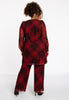 Tunic wide bottom CHECK - red  - #3